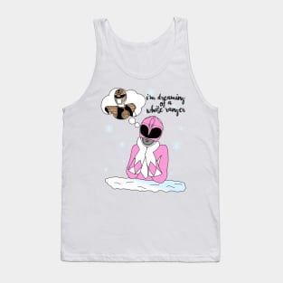 Power Rangers "Dreaming of a White Ranger" Design Tank Top